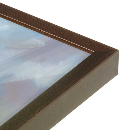 [Color:Espresso], Picture of art in a Espresso frame at an angle