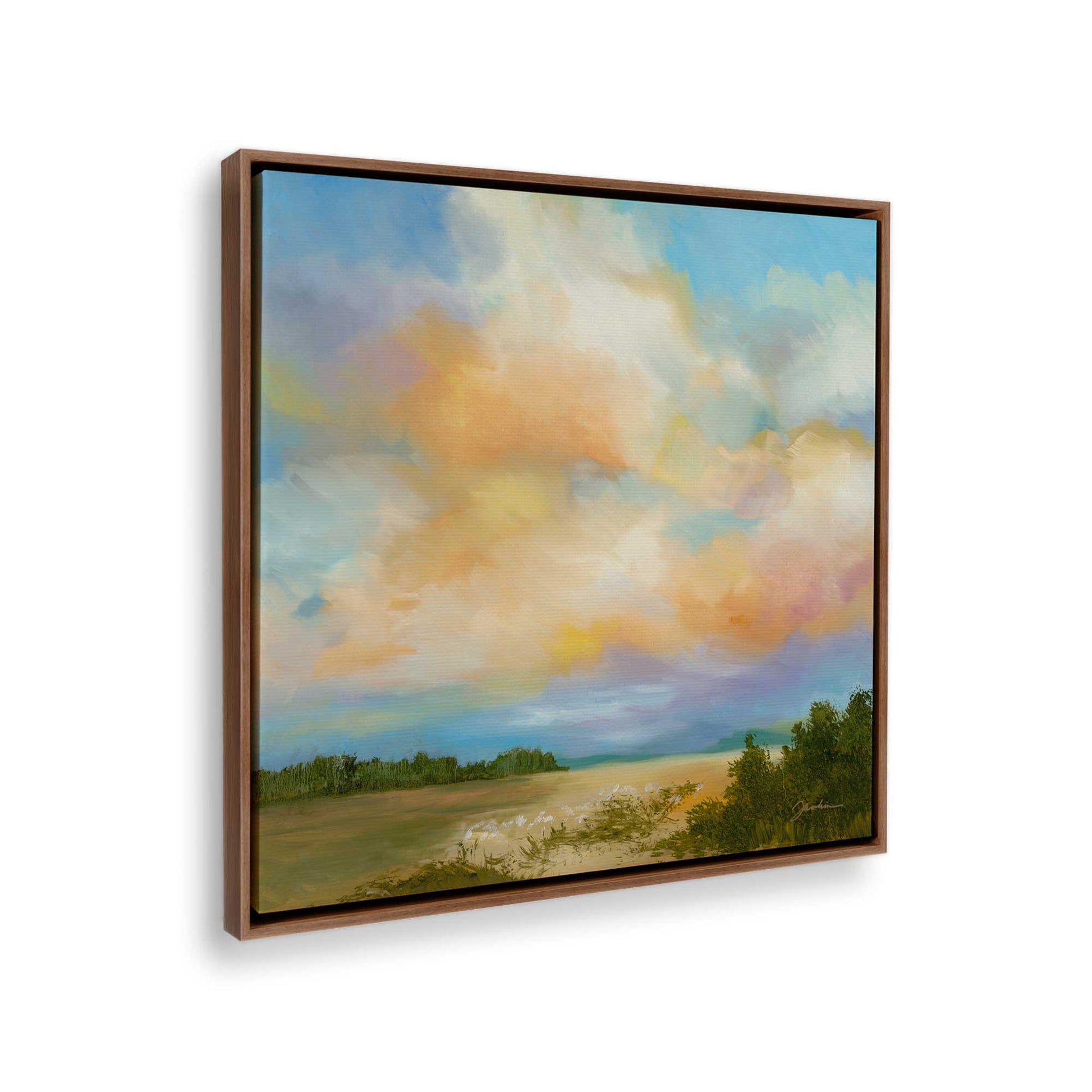 [Color:Walnut], Picture of the corner of the art