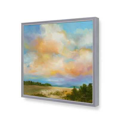 [Color:Polished Chrome], Picture of art in a Polished Chrome frame of the corner