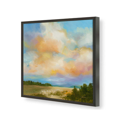 [Color:Satin Black], Picture of art in a Satin Black frame of the corner