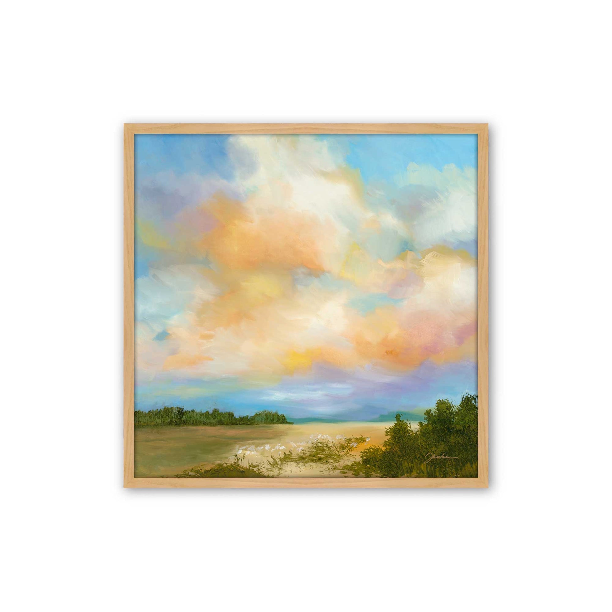 [Color:American Maple], Picture of art in a American Maple frame