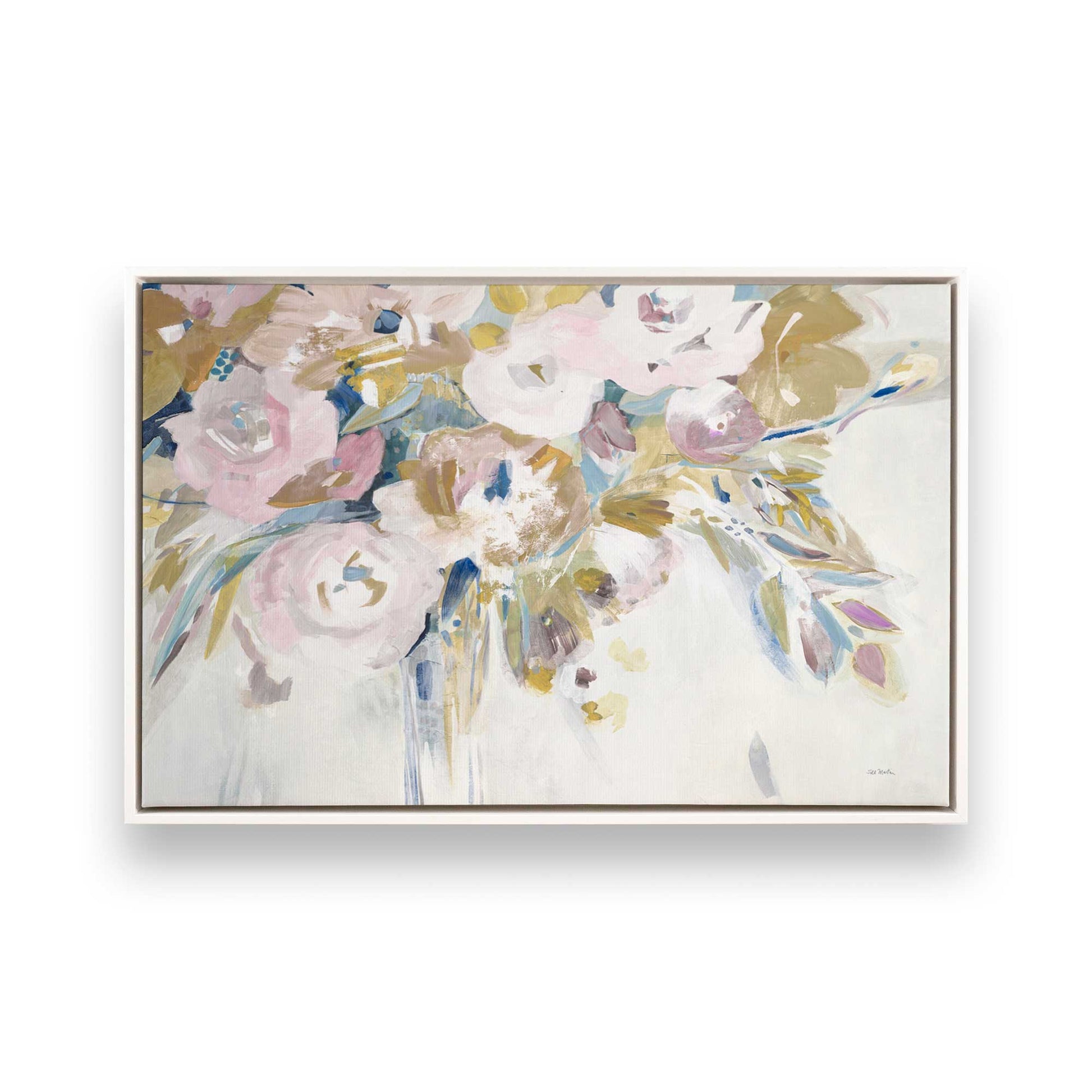 [Color:Opaque White], Picture of art in a White frame