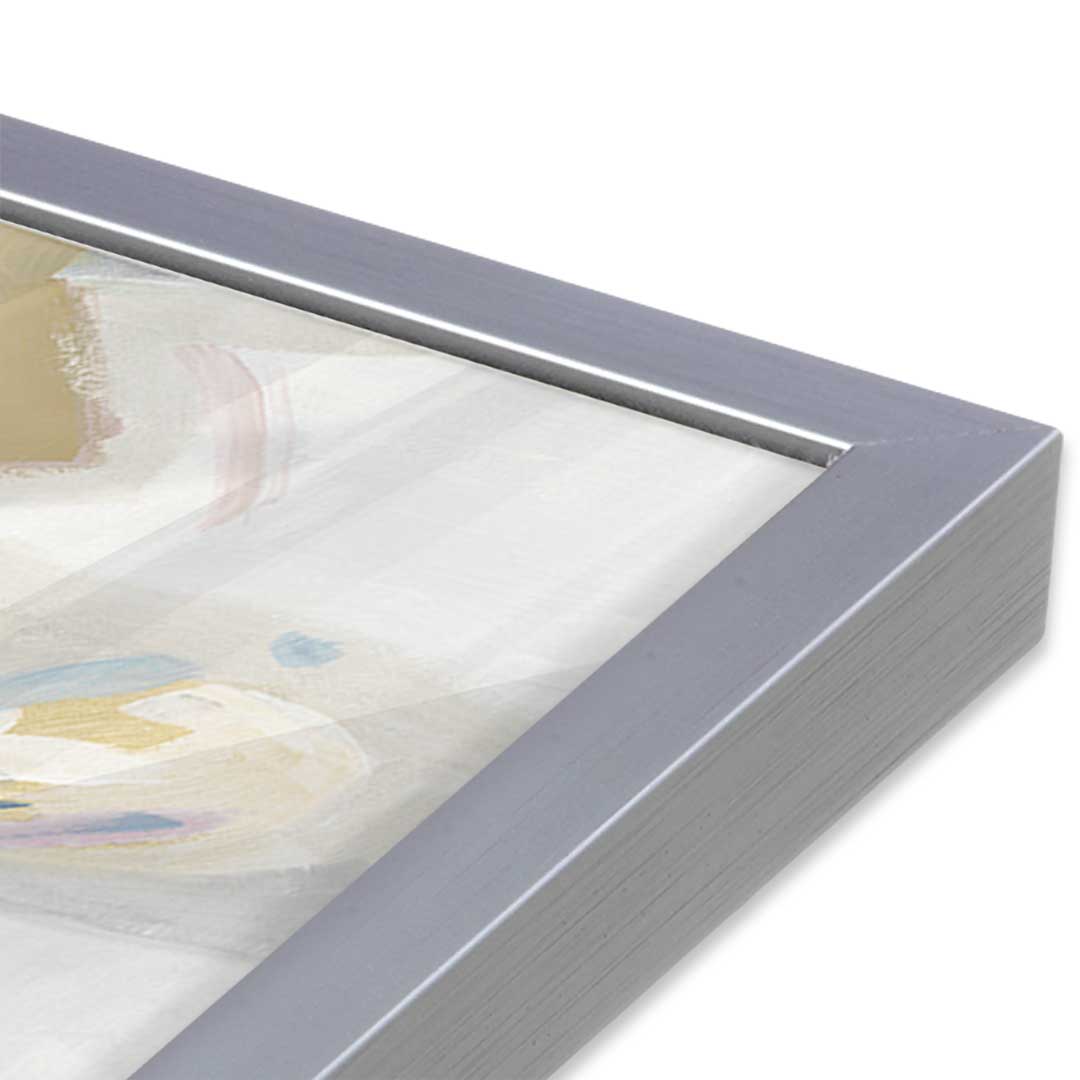 [Color:Polished Chrome], Picture of art in a Polished Chrome frame at an angle