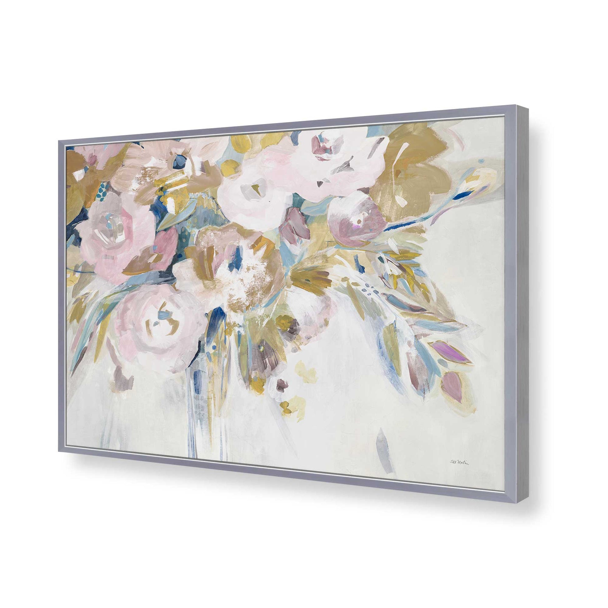 [Color:Polished Chrome], Picture of art in a Polished Chrome frame of the corner