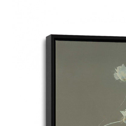 [Color:Satin Black], Picture of art in a Satin Black frame at an angle
