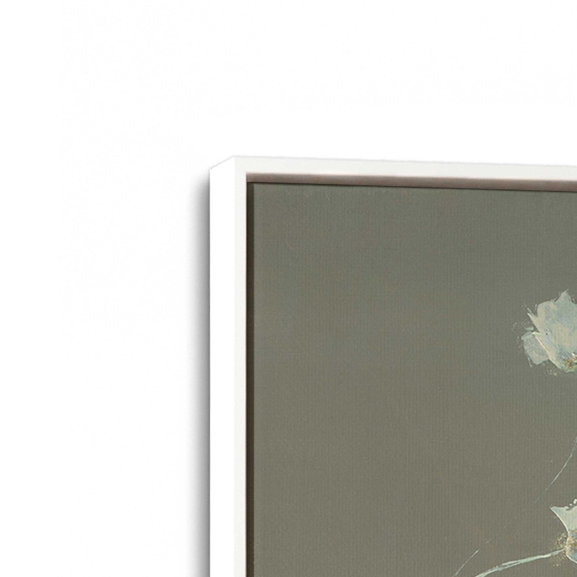 [Color:Opaque White], Picture of art in a White frame at an angle