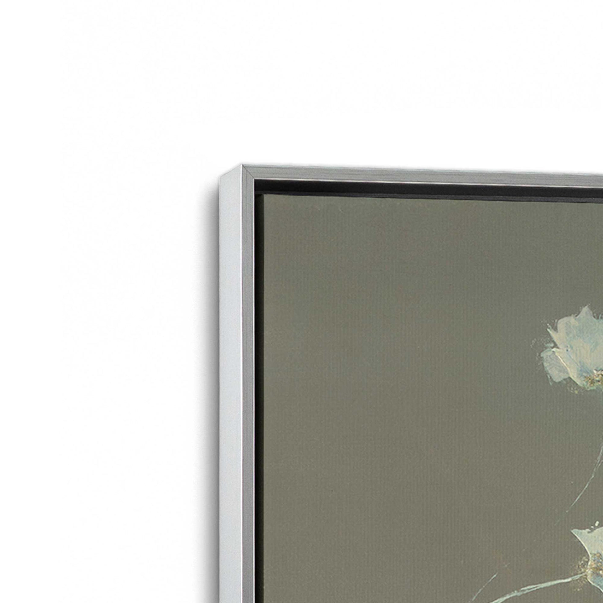 [Color:Polished Chrome], Picture of art in a Polished Chrome frame at an angle
