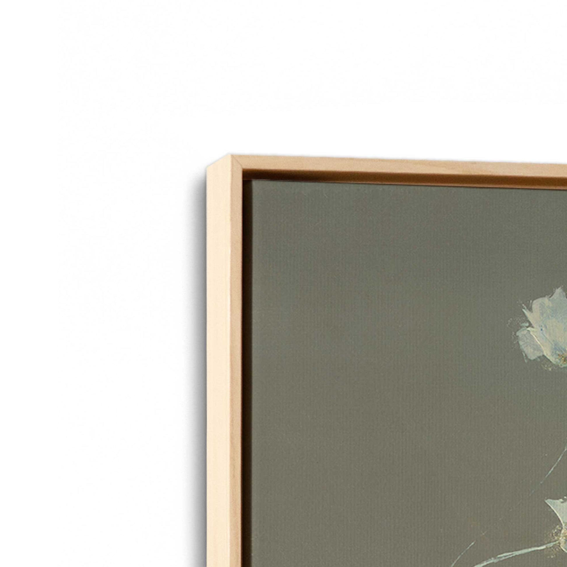 [Color:American Maple], Picture of art in a American Maple frame at an angle