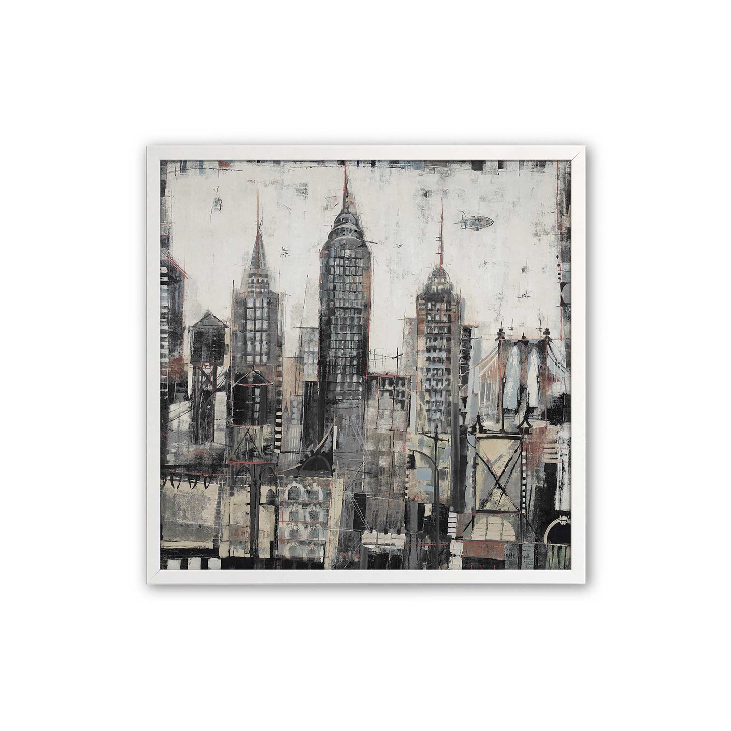 [Color:Opaque White], Picture of art in a Opaque White frame
