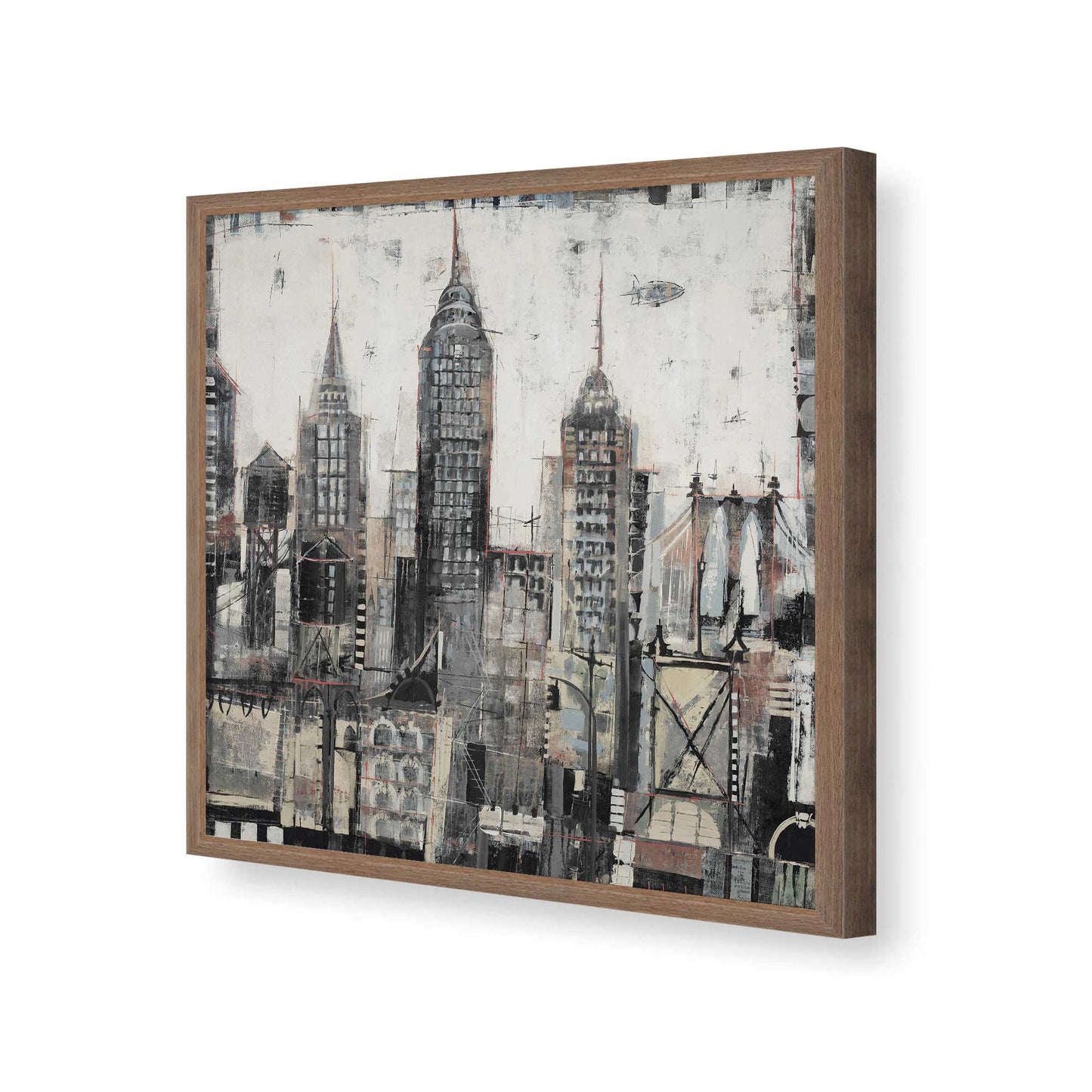 [Color:Walnut], Picture of art in a Walnut frame of the corner