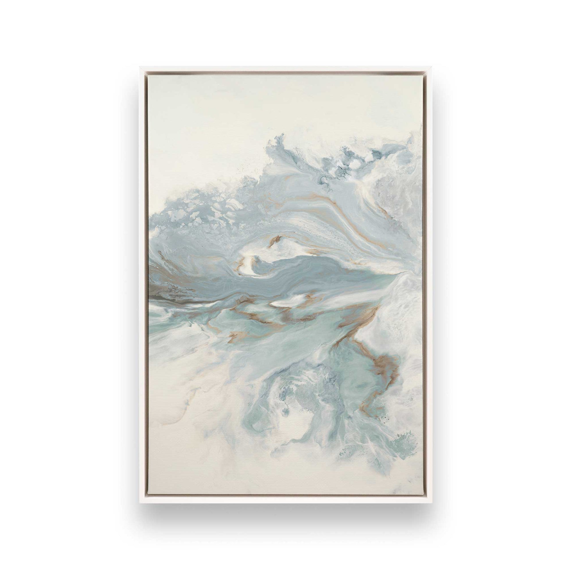 [Color:Opaque White], Picture of art in a White frame