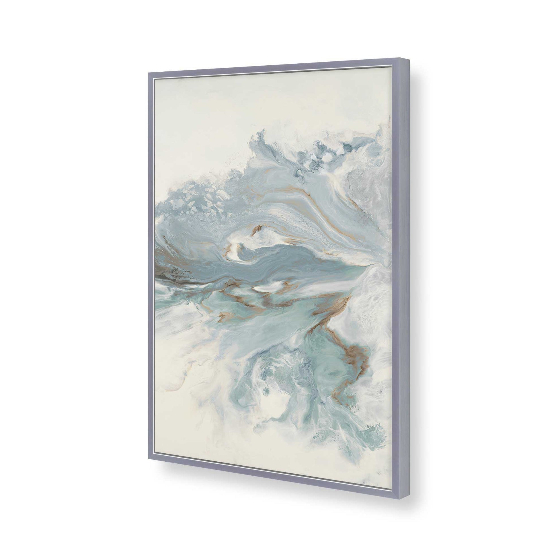 [Color:Polished Chrome], Picture of art in a Polished Chrome frame of the corner