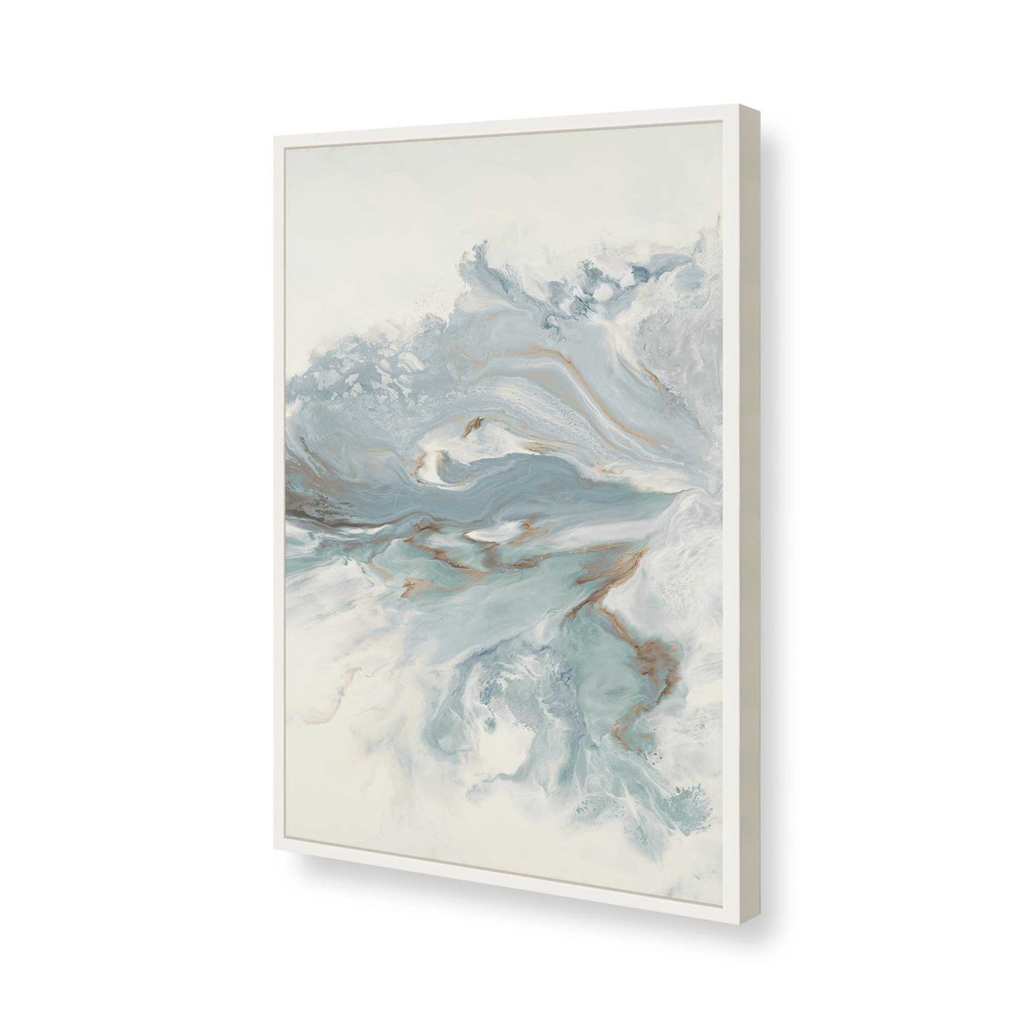 [Color:Opaque White], Picture of art in a Opaque White frame of the corner