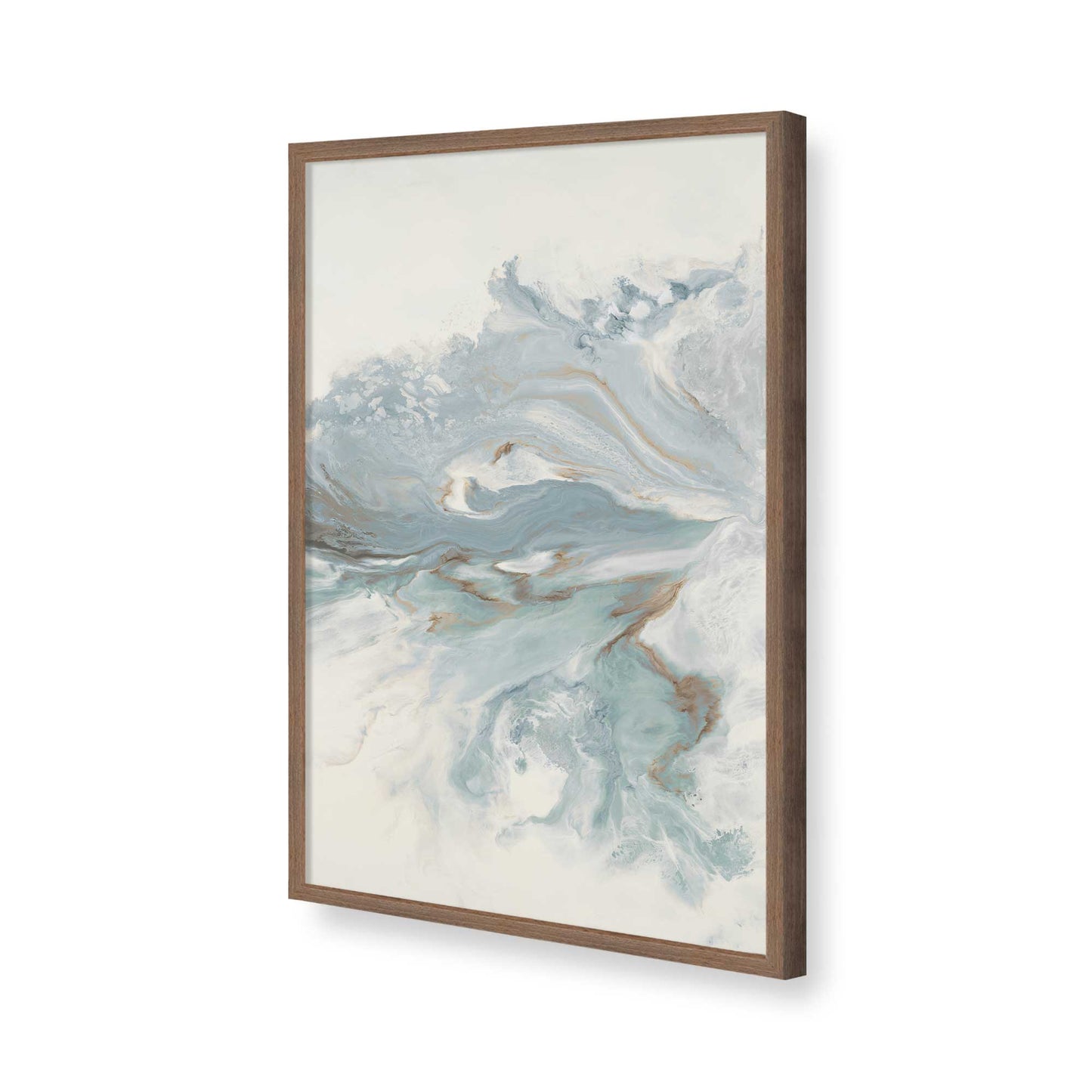 [Color:Walnut], Picture of art in a Walnut frame of the corner