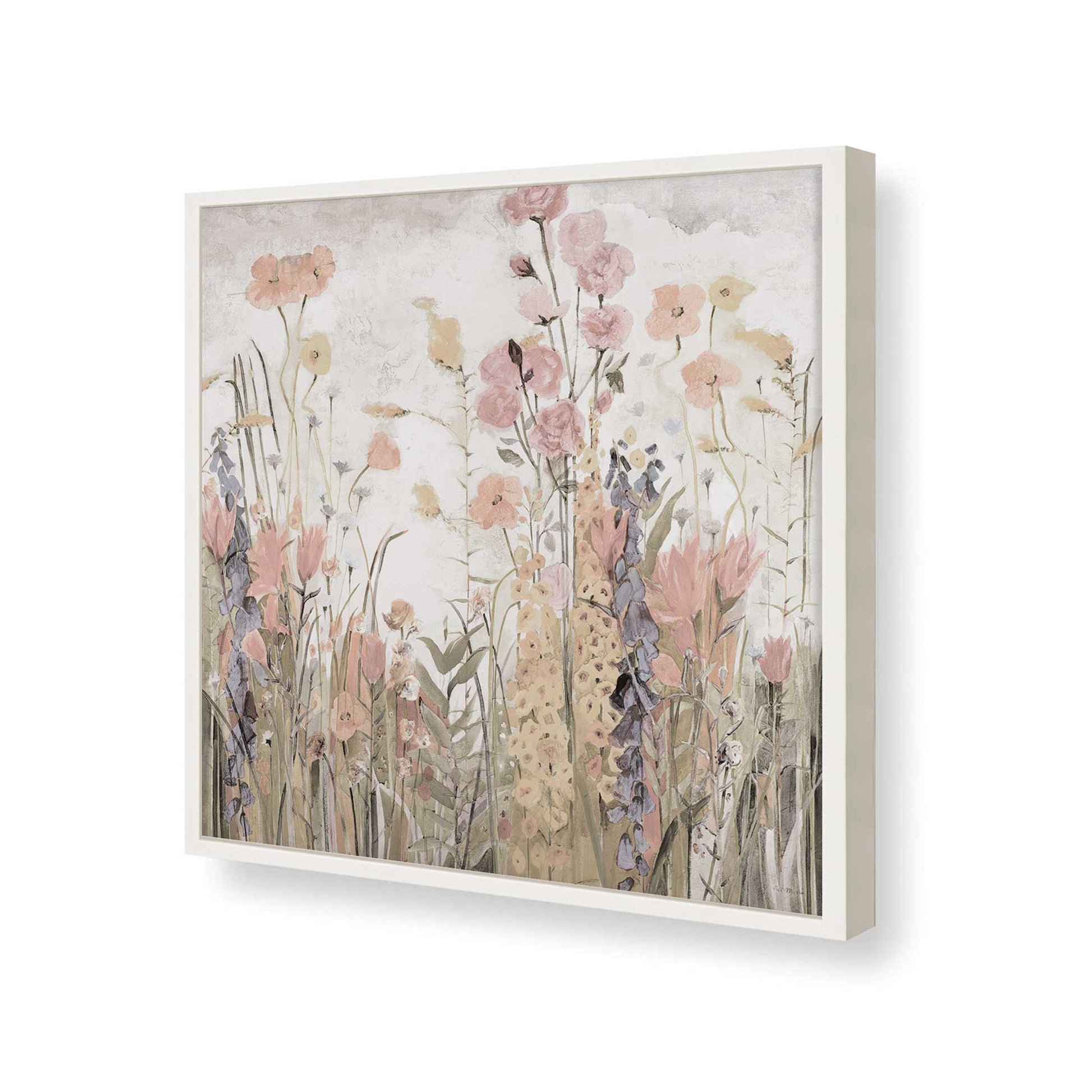 [Color:Opaque White], Picture of art in a Opaque White frame of the corner