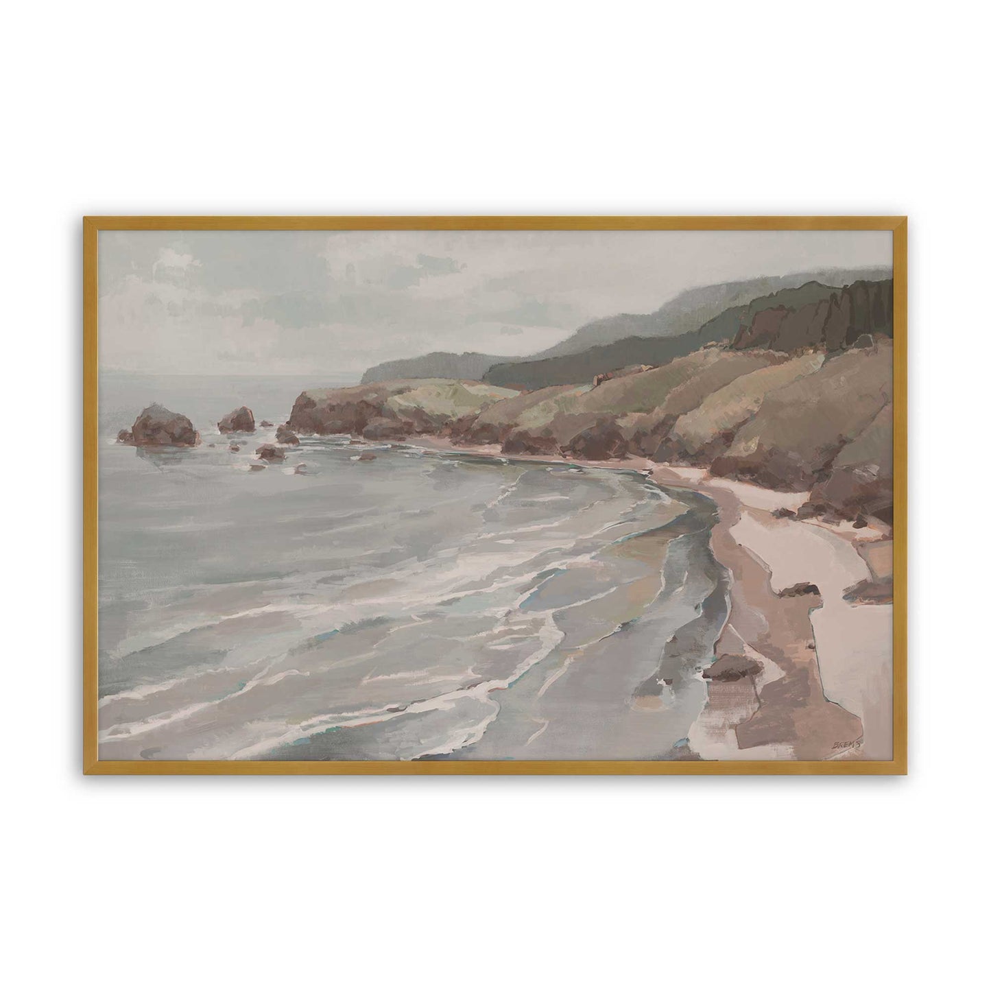 [Color:Polished Gold], Picture of art in a Polished Gold frame