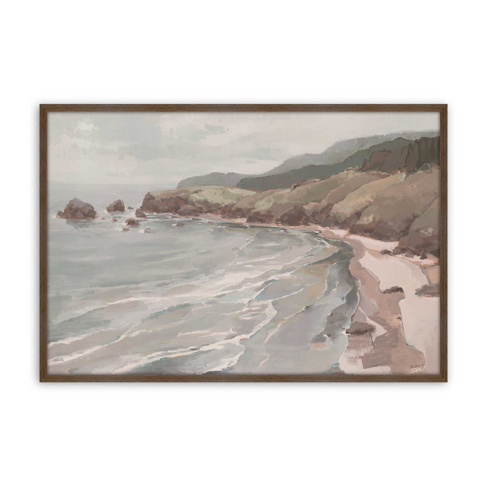 [Color:Walnut], Picture of art in a Walnut frame