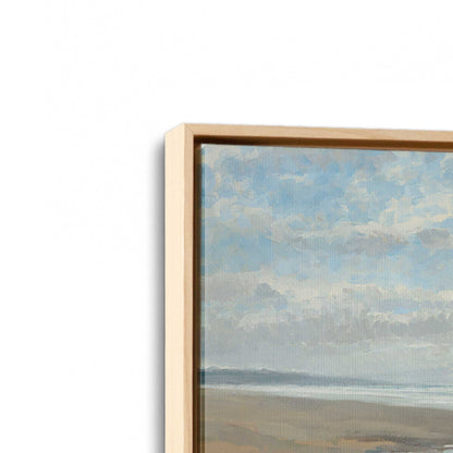 [Color:American Maple], Picture of art in a American Maple frame at an angle