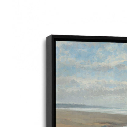 [Color:Satin Black], Picture of art in a Satin Black frame at an angle