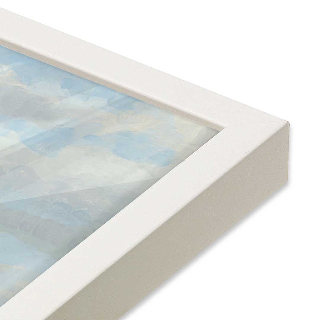[Color:Opaque White], Picture of art in a Opaque White frame at an angle