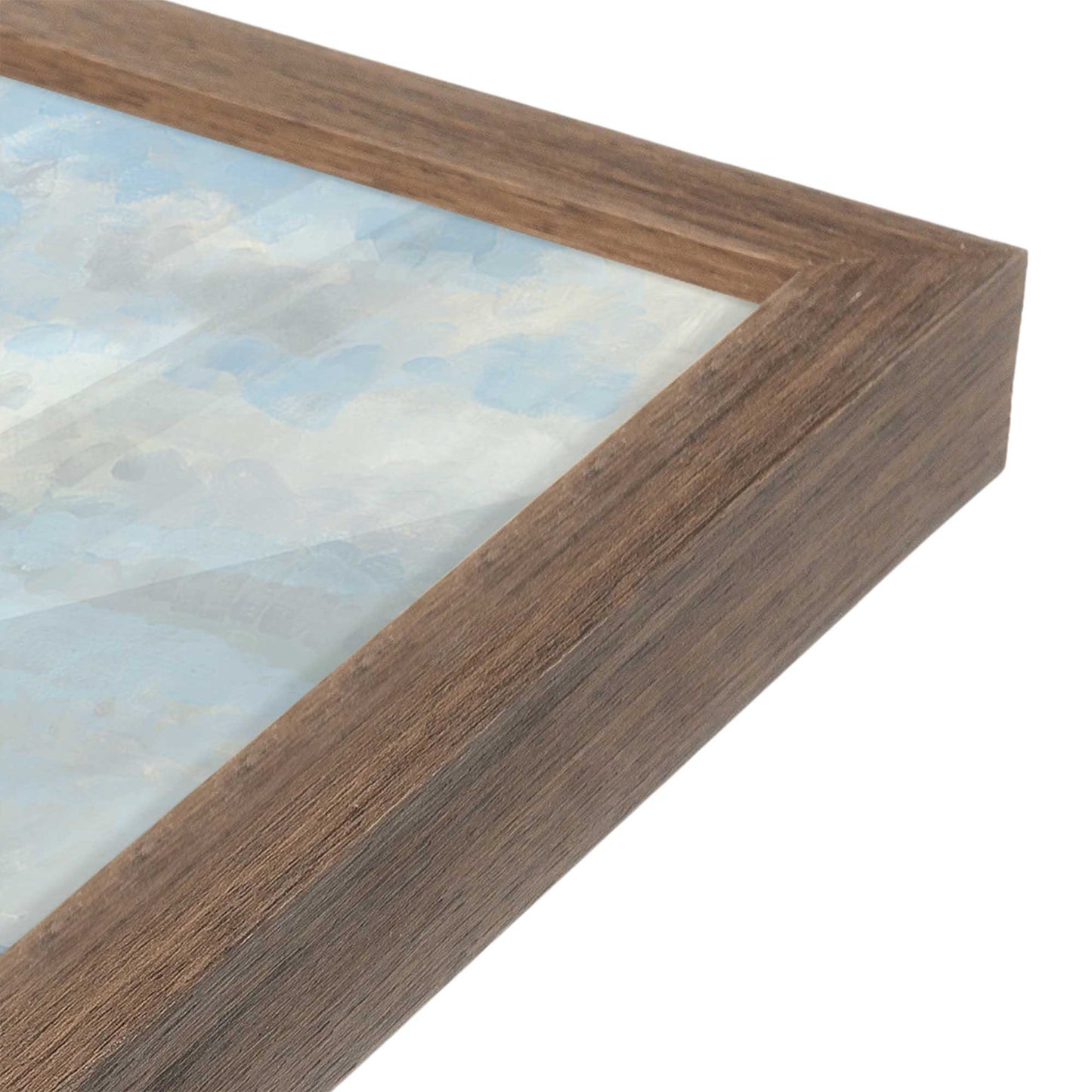 [Color:Walnut], Picture of art in a Walnut frame at an angle