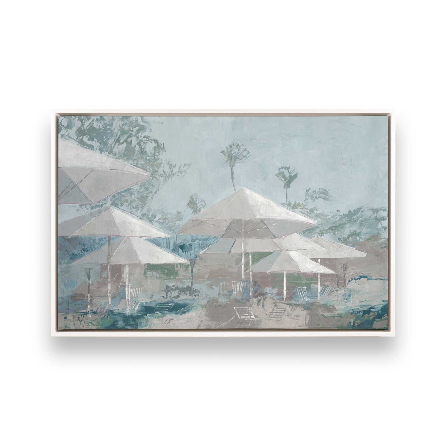 [Color:Opaque White], Picture of art in a White frame