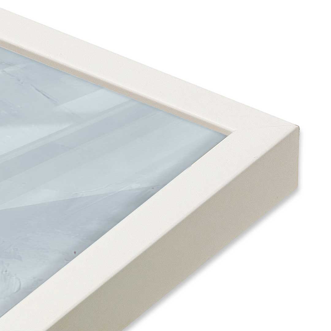 [Color:Opaque White], Picture of art in a Opaque White frame at an angle