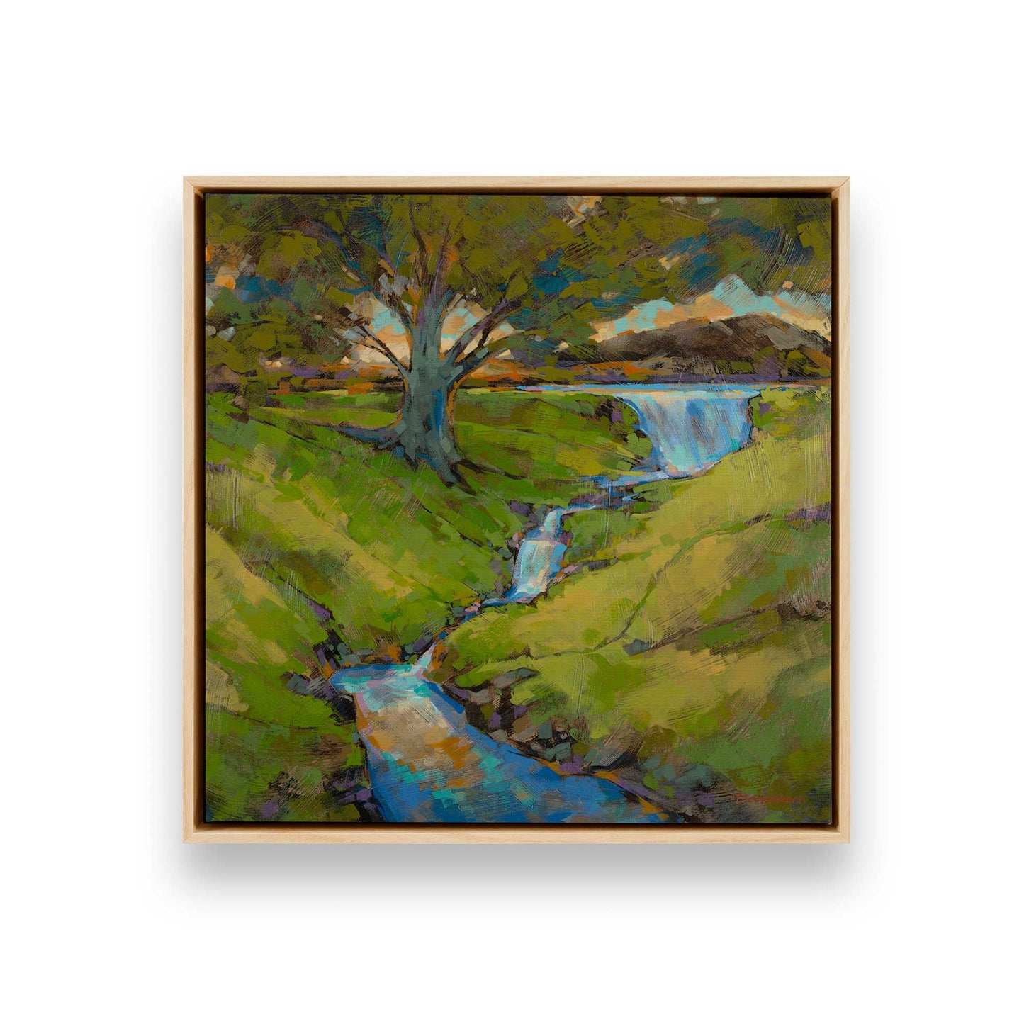 [Color:American Maple], Picture of art in a American Maple frame