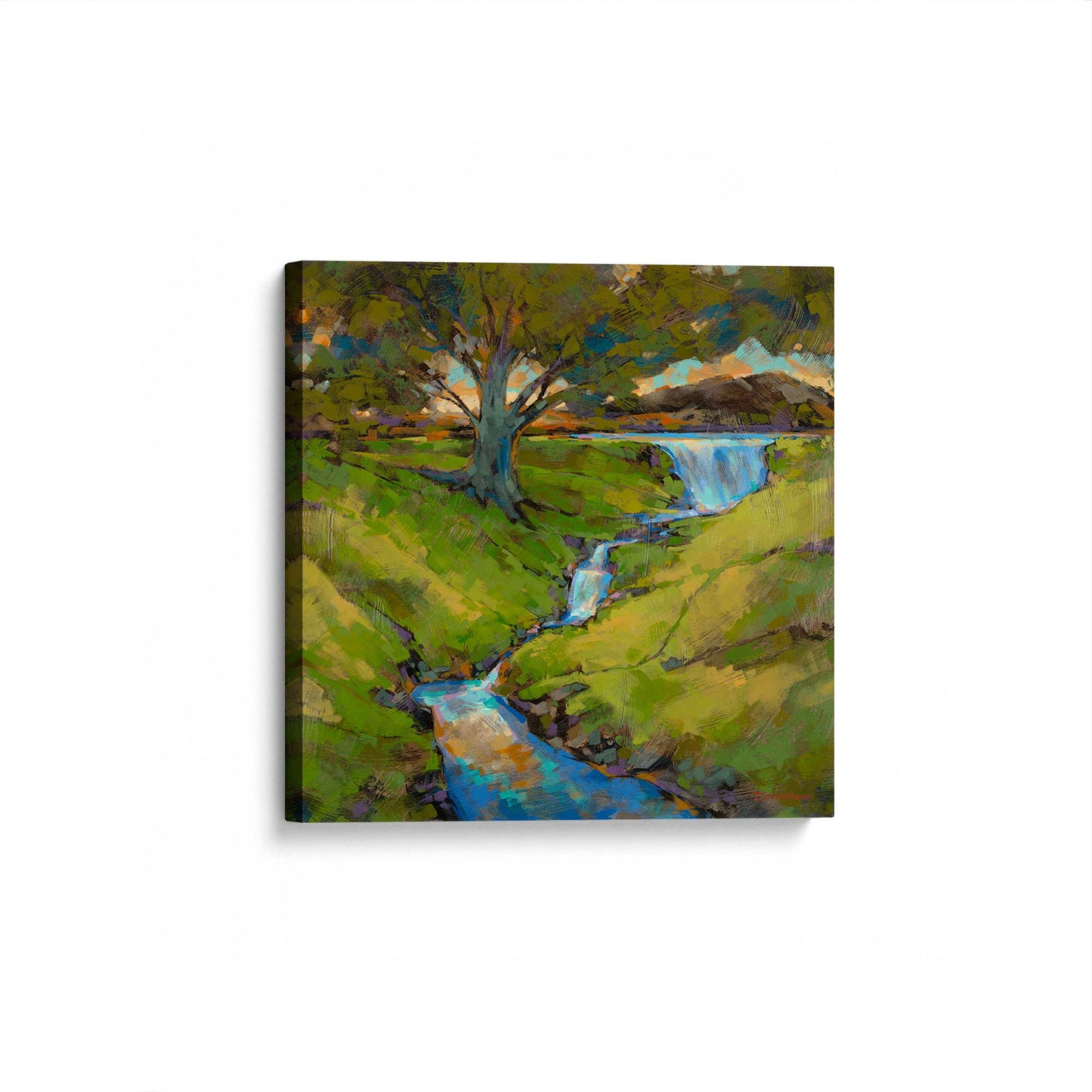 [Color:Stretched Canvas], Picture of art at an angle