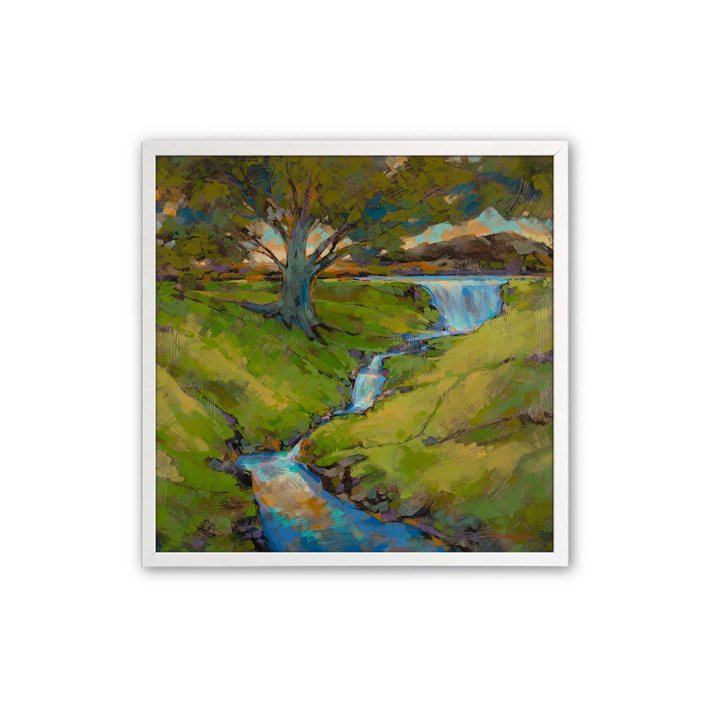 [Color:Opaque White], Picture of art in a Opaque White frame