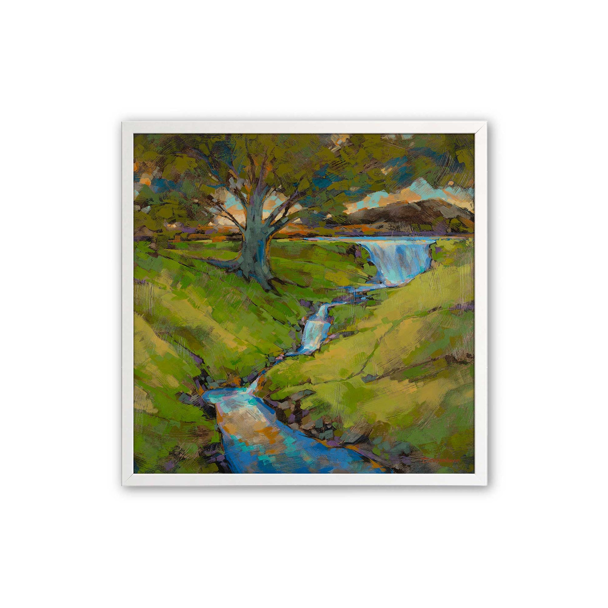 [Color:Opaque White], Picture of art in a Opaque White frame