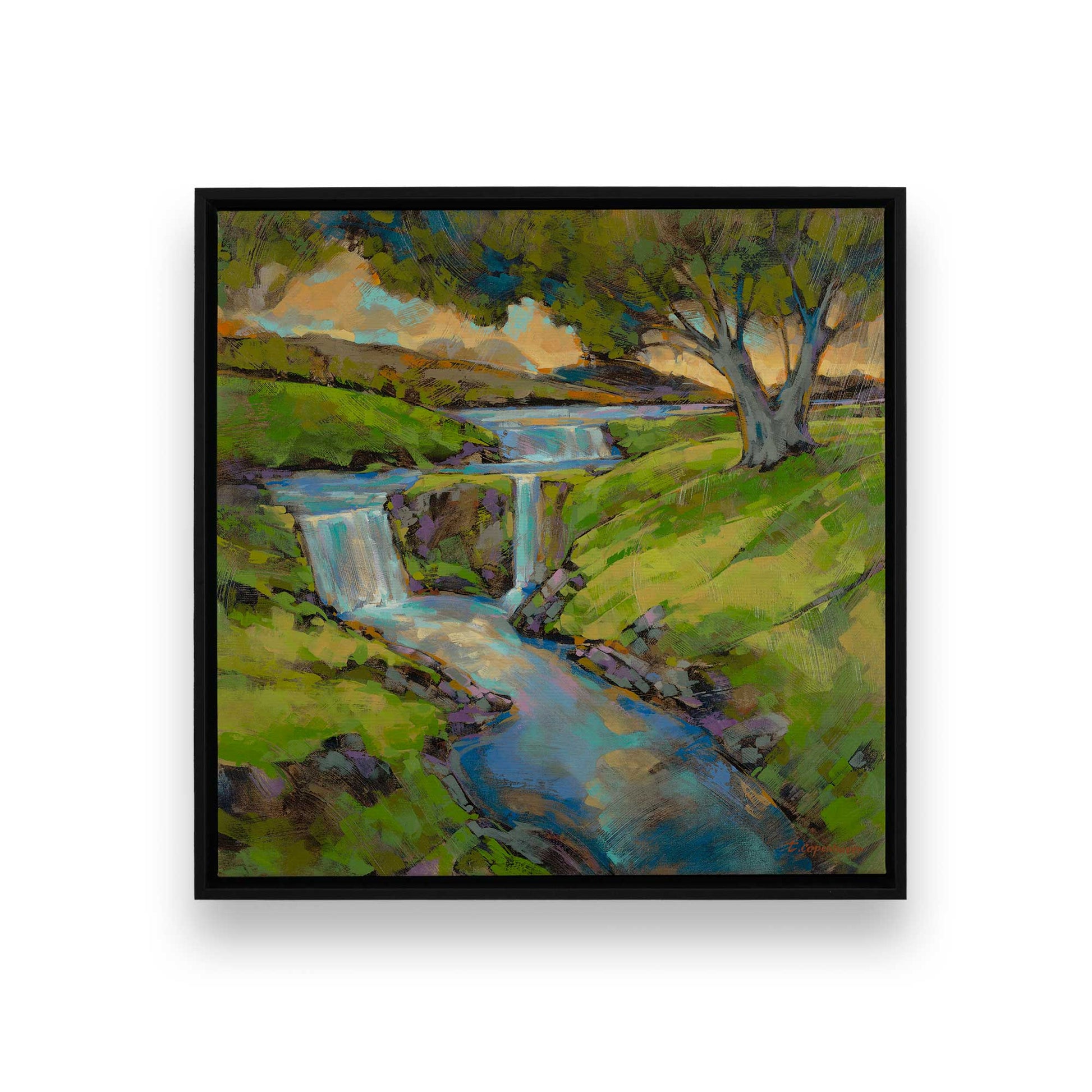[Color:Satin Black], Picture of art in a Satin Black frame
