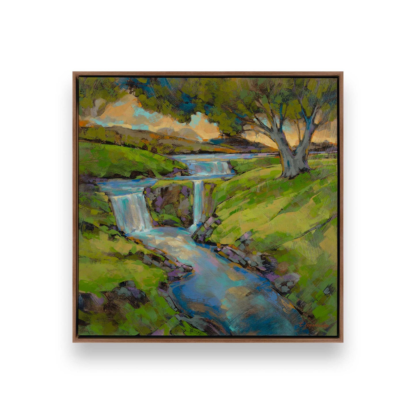 [Color:Walnut], Picture of art in a Walnut frame