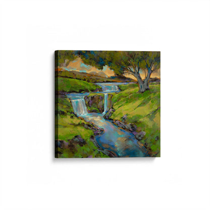 [Color:Stretched Canvas], Picture of art at an angle