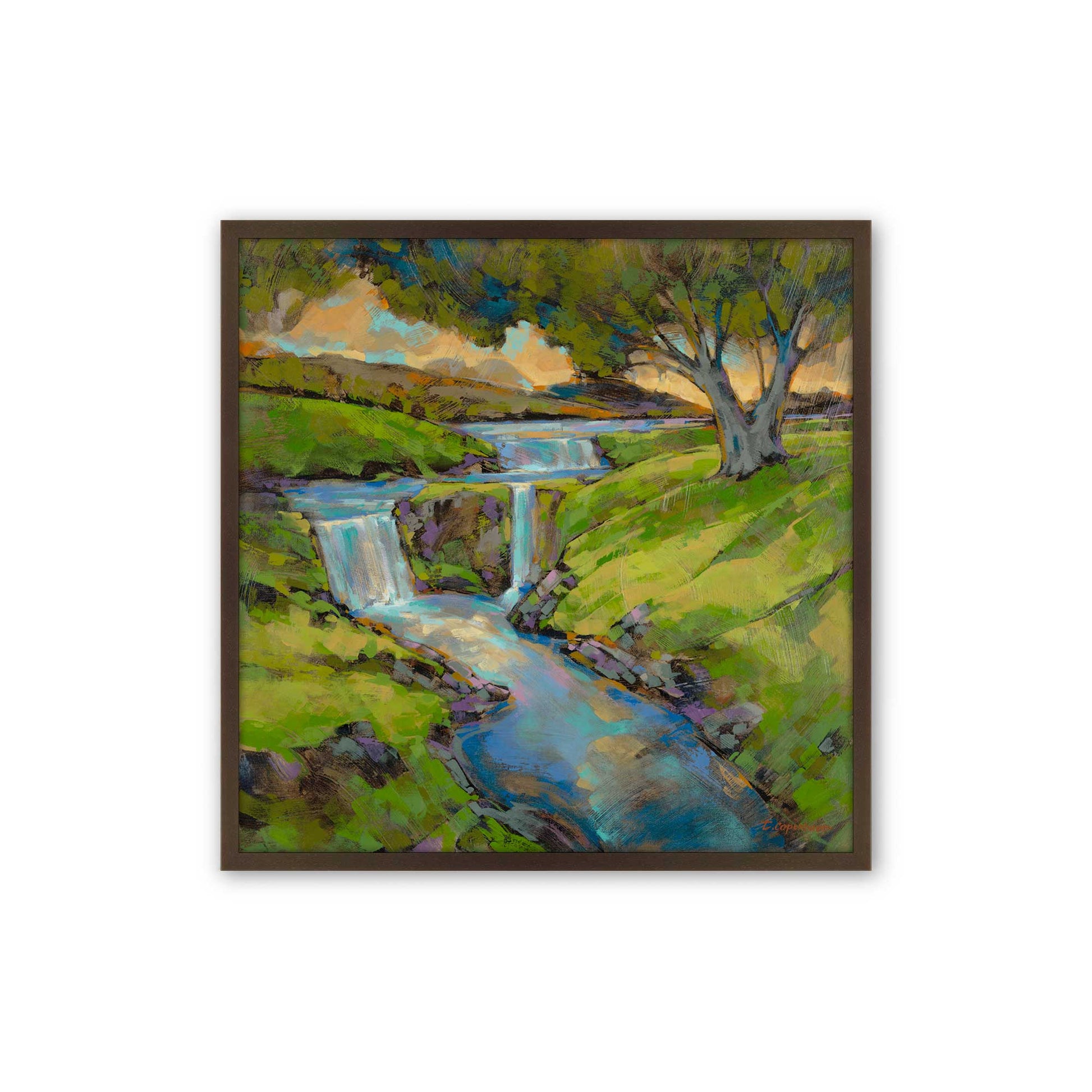 [Color:Espresso], Picture of art in a Espresso frame