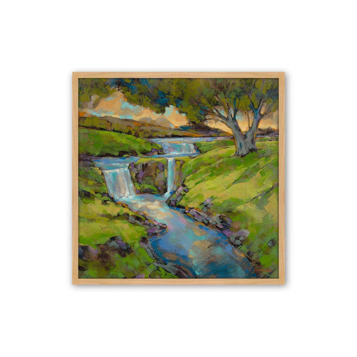 [Color:American Maple], Picture of art in a American Maple frame
