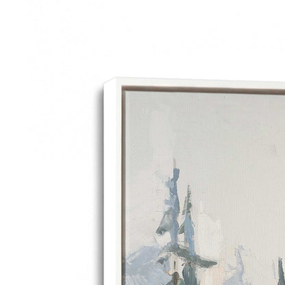 [Color:Opaque White], Picture of art in a White frame at an angle