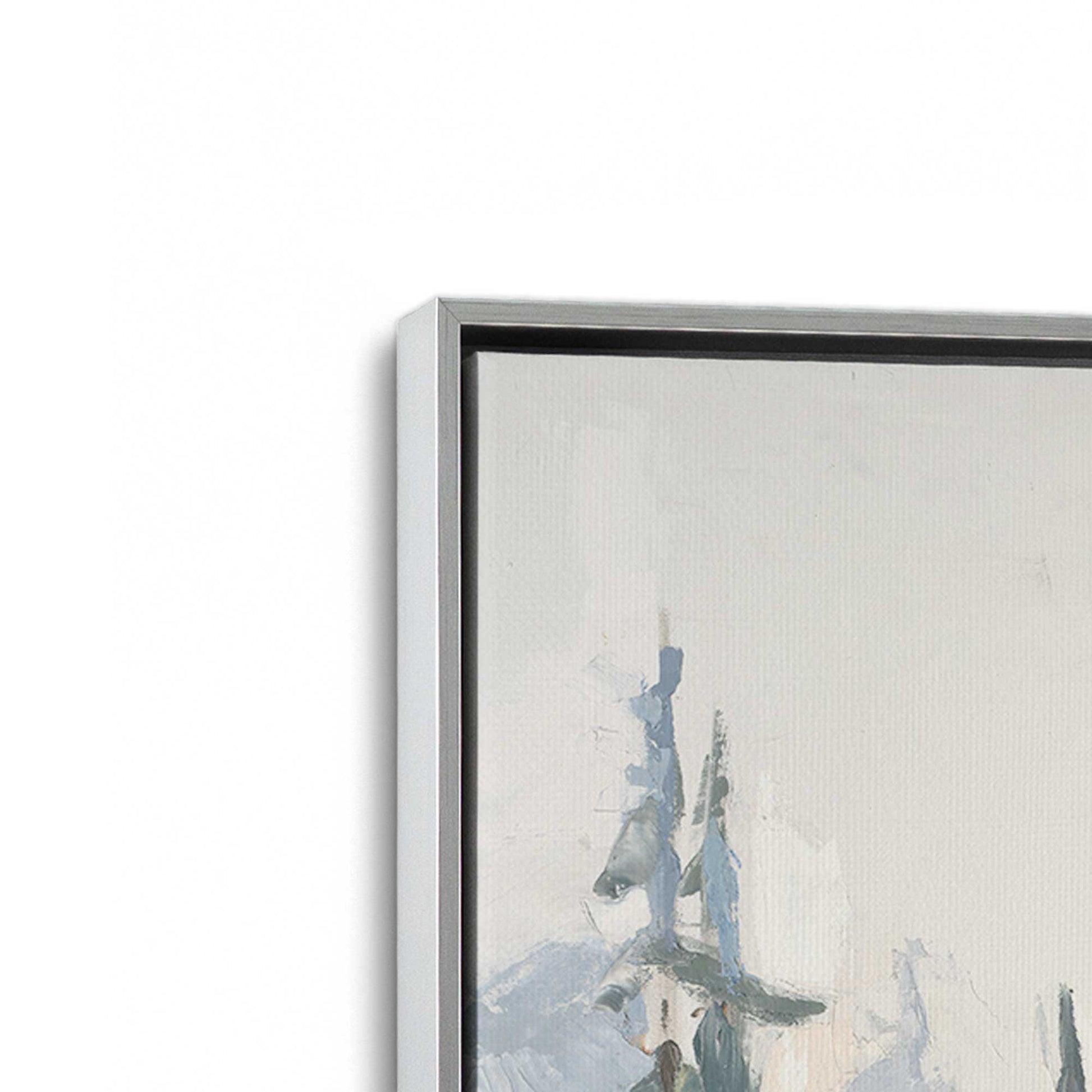 [Color:Polished Chrome], Picture of art in a Polished Chrome frame at an angle