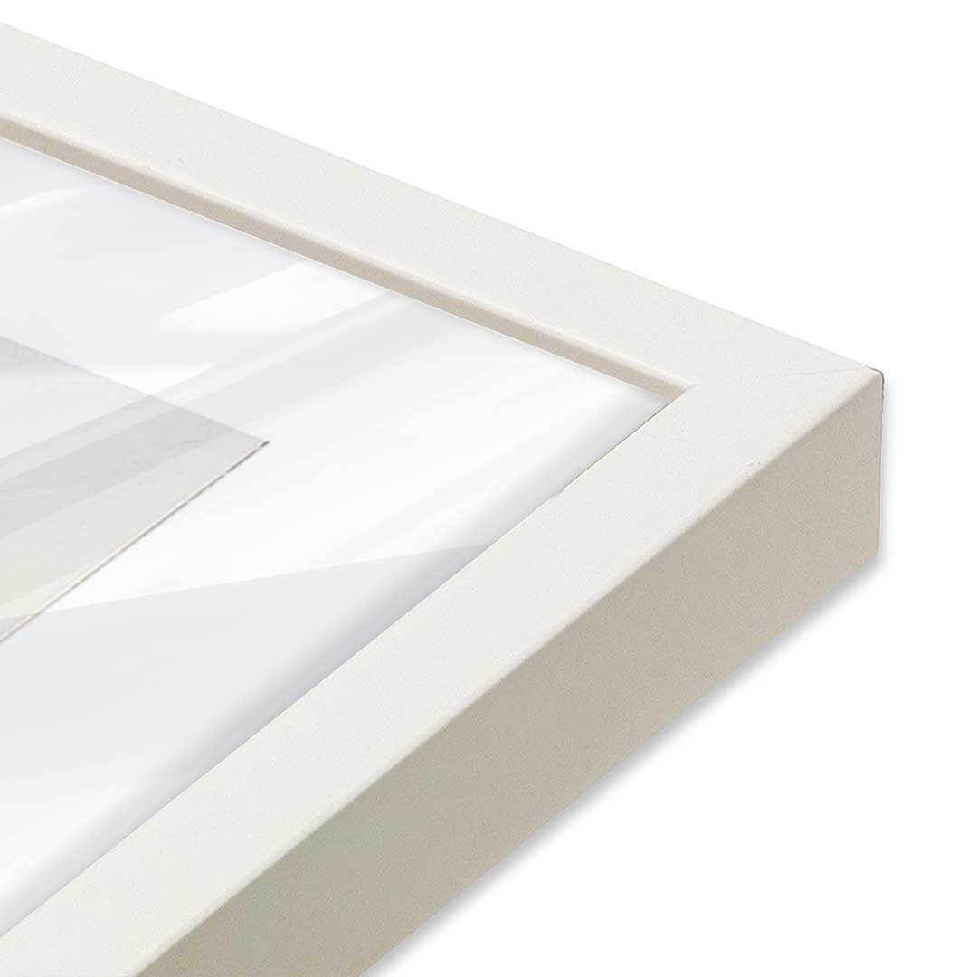[Color:Opaque White], Picture of art in a Opaque White frame at an angle