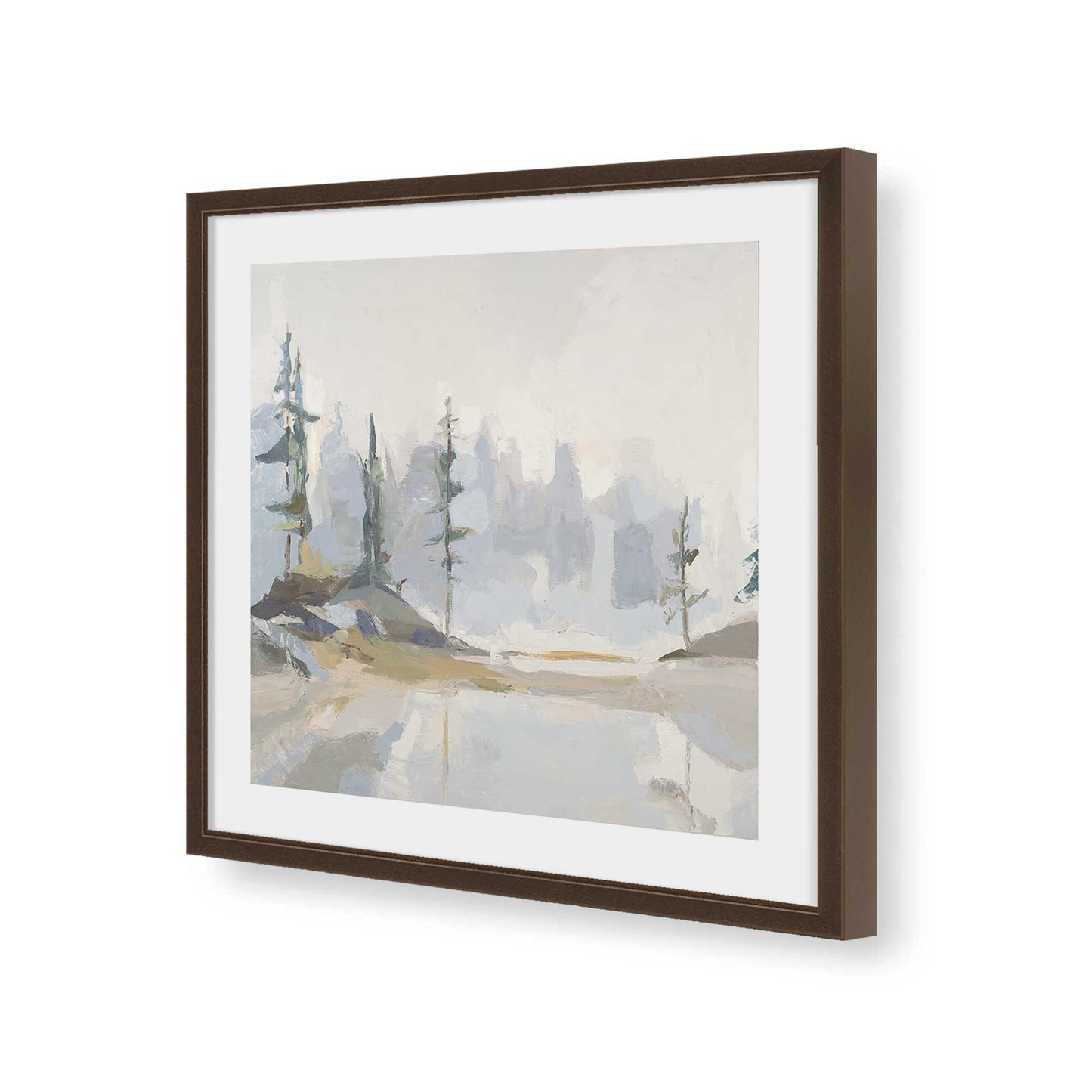 [Color:Espresso], Picture of art in a Espresso frame of the corner