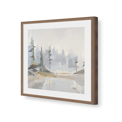[Color:Walnut], Picture of art in a Walnut frame of the corner