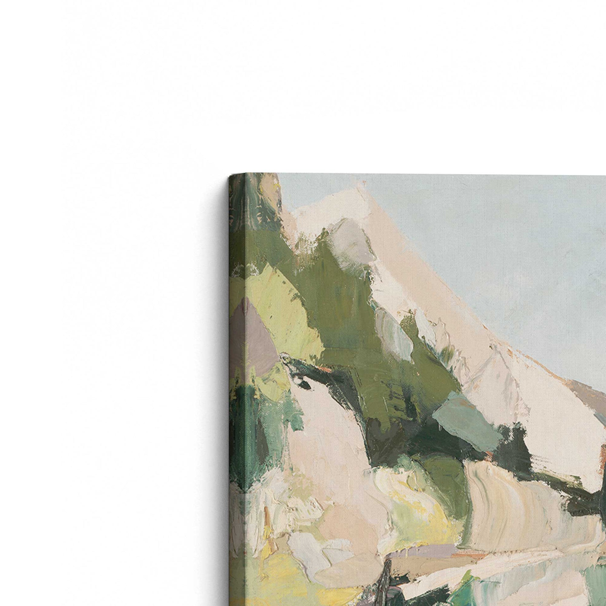 [Color:Stretched Canvas], Picture of the corner of the art