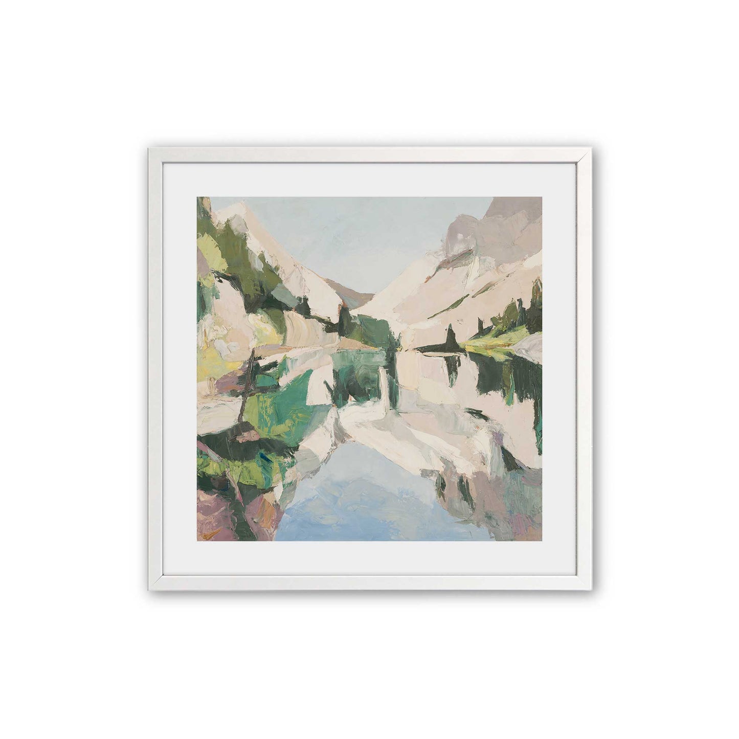 [Color:Opaque White], Picture of art in a Opaque White frame