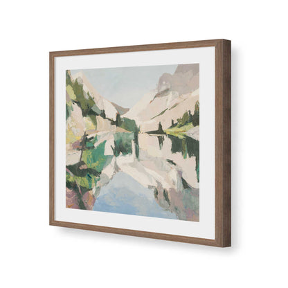 [Color:Walnut], Picture of art in a Walnut frame of the corner