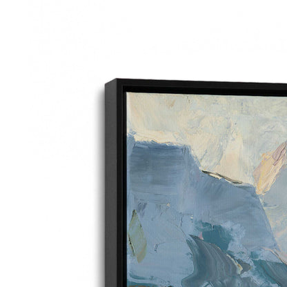 [Color:Satin Black], Picture of art in a Satin Black frame at an angle