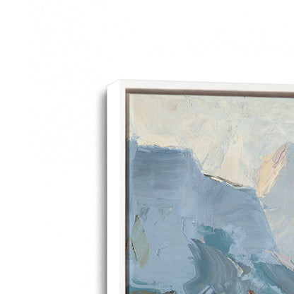 [Color:Opaque White], Picture of art in a White frame at an angle