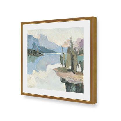 [Color:Polished Gold], Picture of art in a Polished Gold frame of the corner
