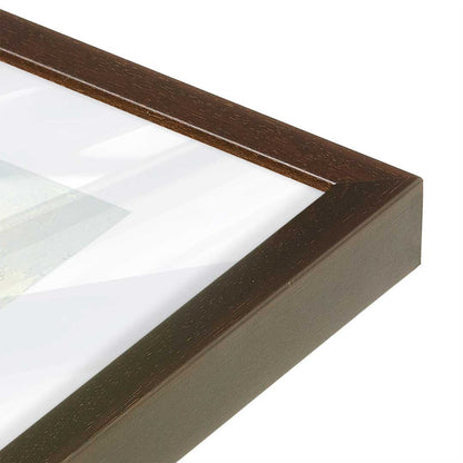 [Color:Espresso], Picture of art in a Espresso frame at an angle