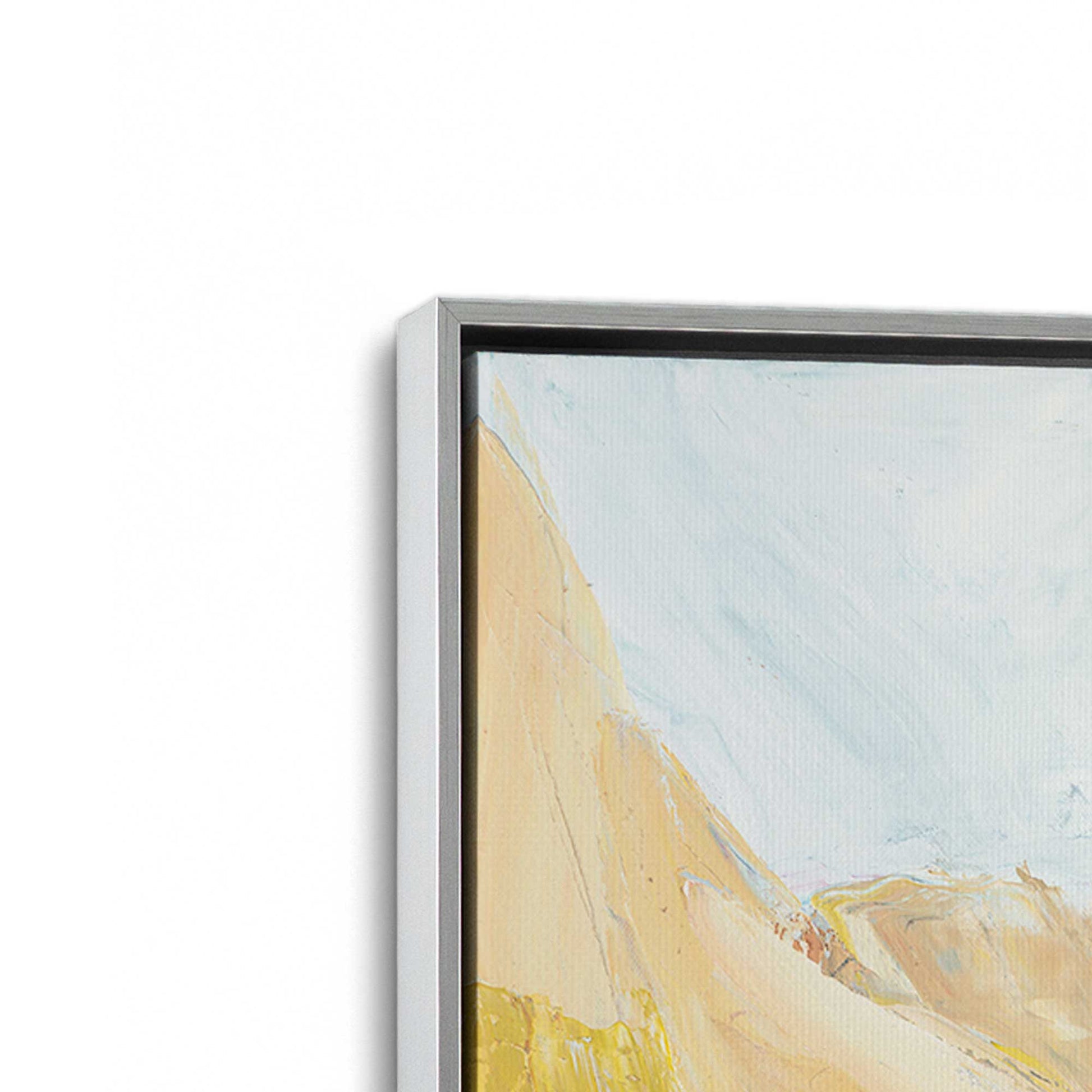 [Color:Polished Chrome], Picture of art in a Polished Chrome frame at an angle