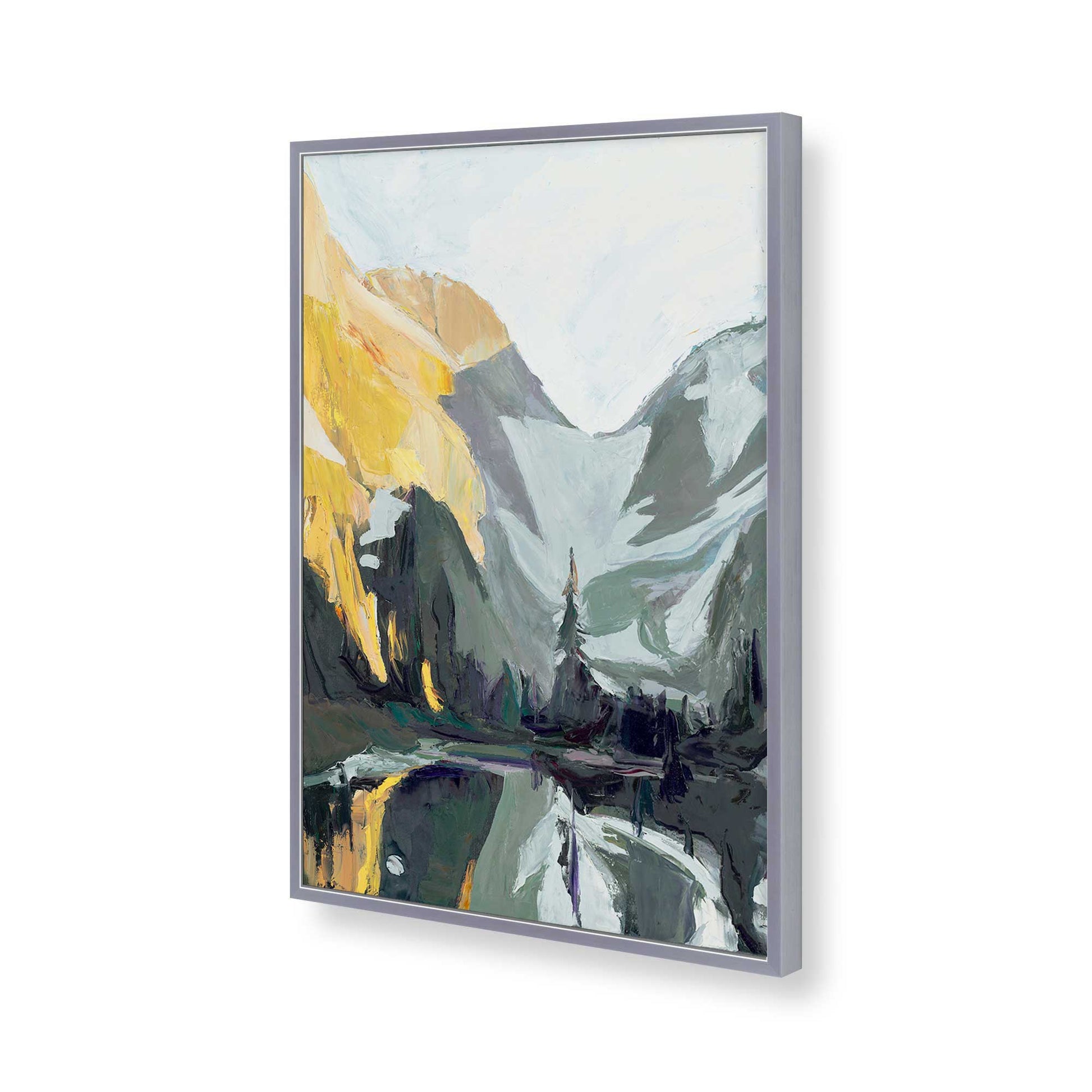 [Color:Polished Chrome], Picture of art in a Polished Chrome frame of the corner